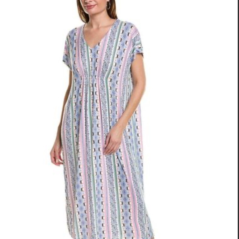 Tommy Bahama Sleep Caftan, Multi-Color, XL  GUC
